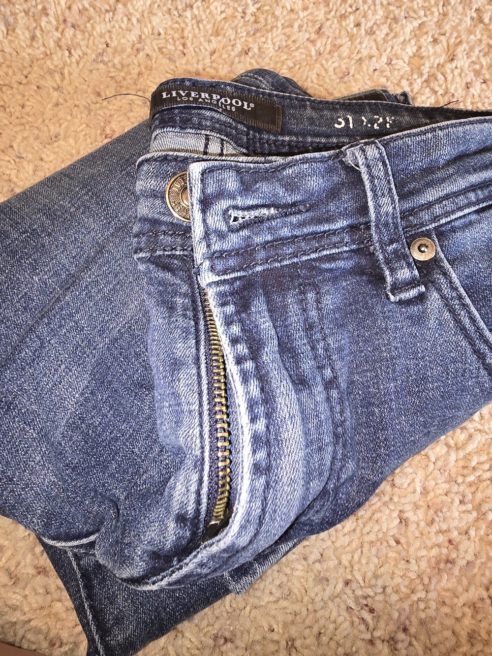 Liverpool Dark Blue Denim Jeans - Picture 6 of 6